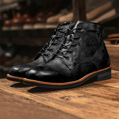 Men's Leather Boots Everyday Wear - VibreMode