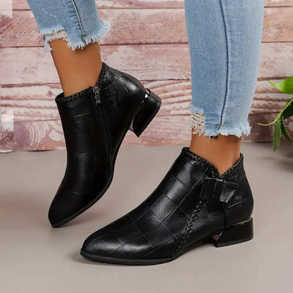 Women's Ankle Boots Low Heel - VibreMode