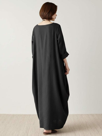 Serena | Ladies Loose Fit Floral Maxi Dress
