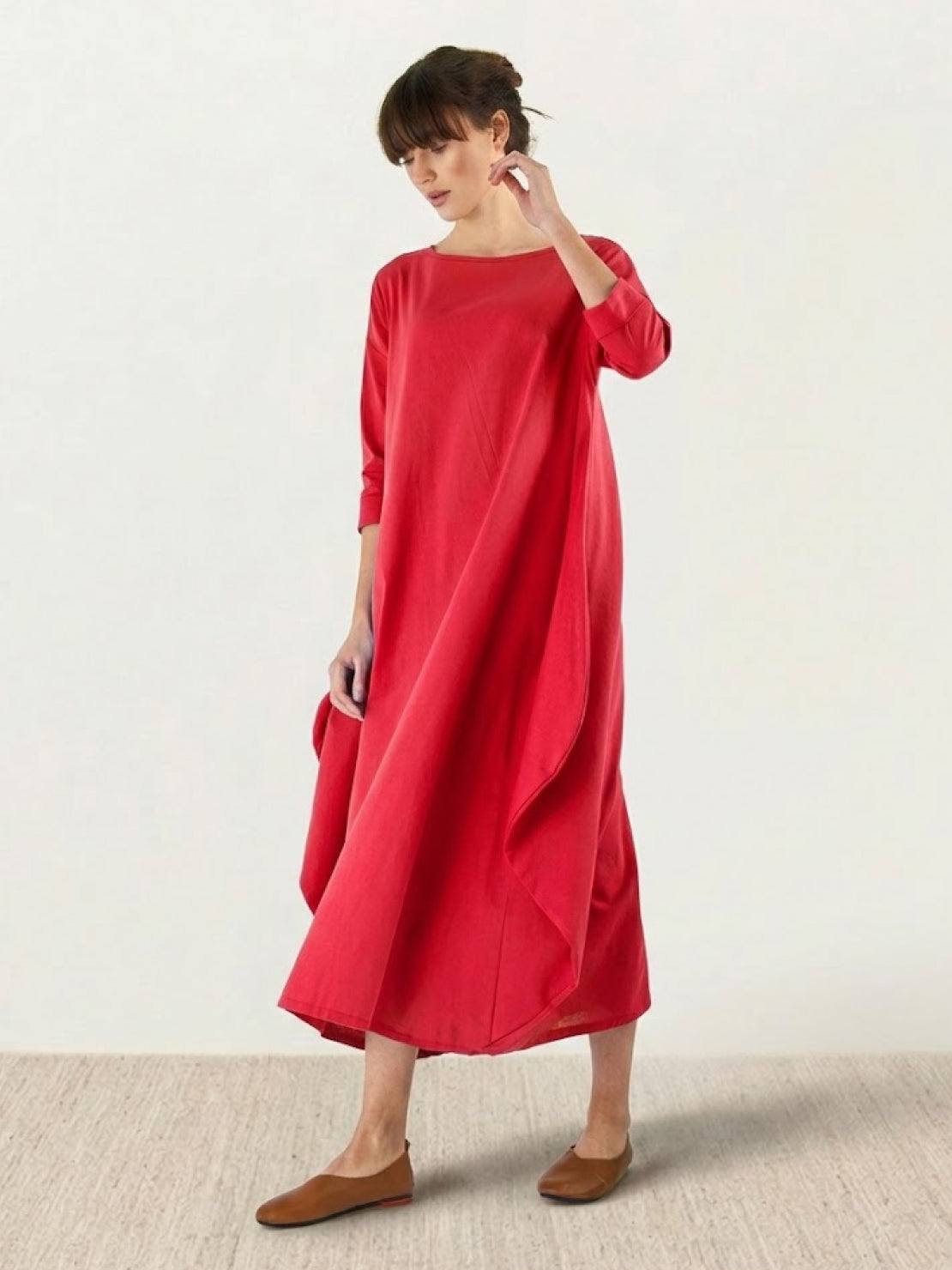 Serena | Ladies Loose Fit Floral Maxi Dress