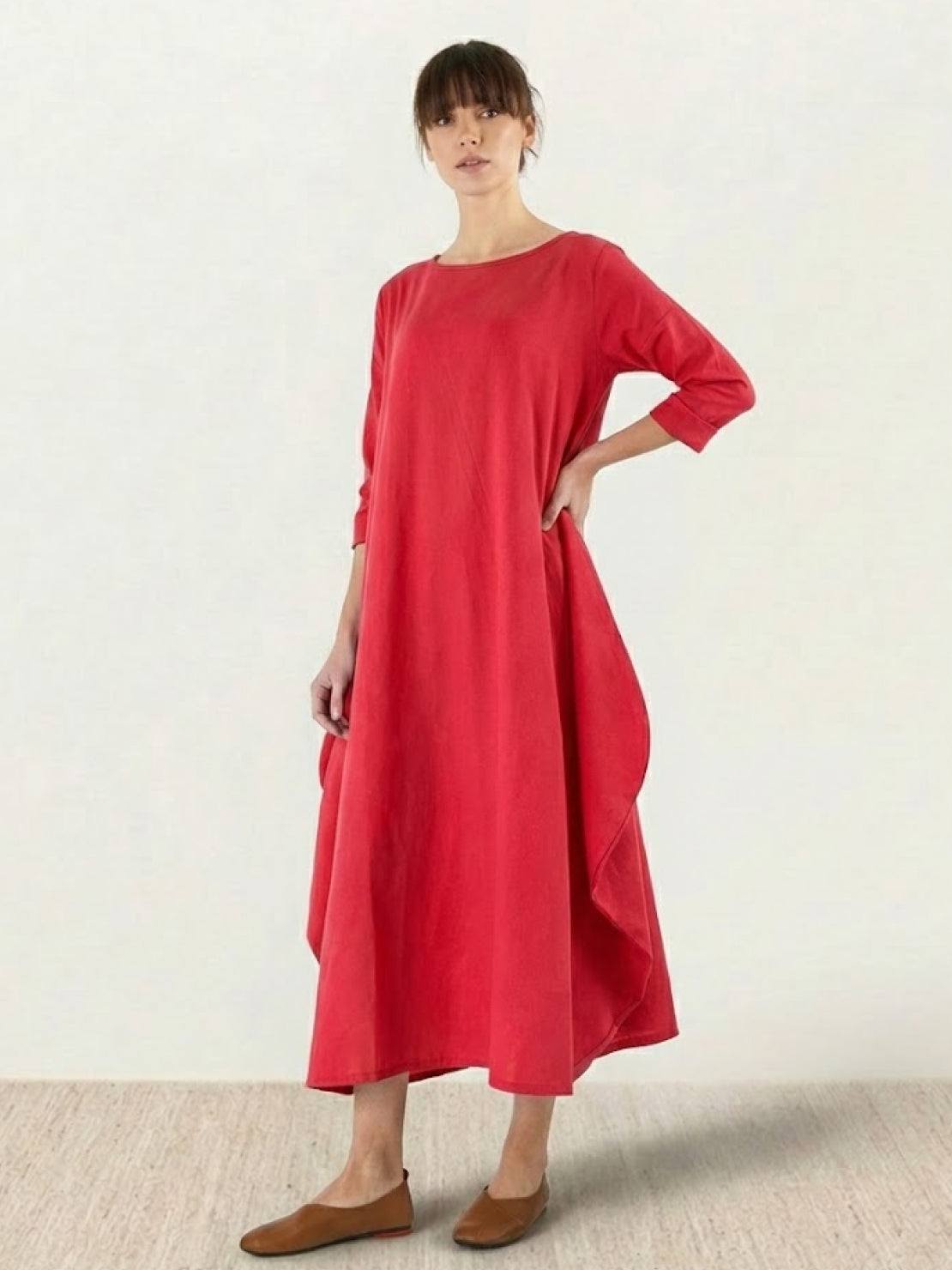 Serena | Ladies Loose Fit Floral Maxi Dress