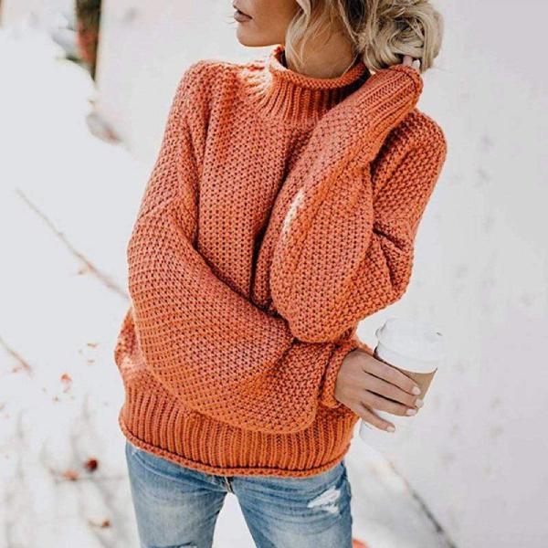 Women's Knit Sweater Uniform Texture - VibreMode