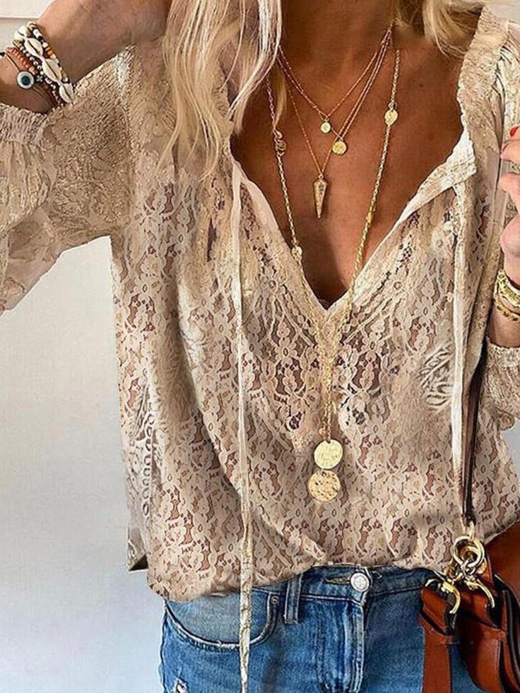 Elegant Ladies Lightweight V Neck Summer Top - VibreMode