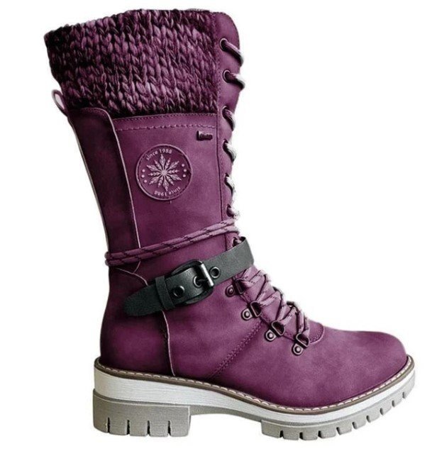 Women's Winter Boots Knitted Cuff Comfortable