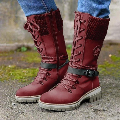Women's Winter Boots Knitted Cuff Comfortable