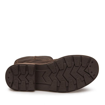 Women's Round Toe Low Heel Boots