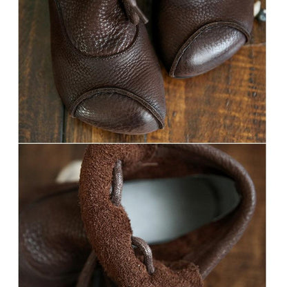 Women's Flat Lace-Up Ankle Boots