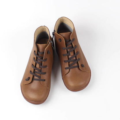 Women's Flat Boots Side Zipper