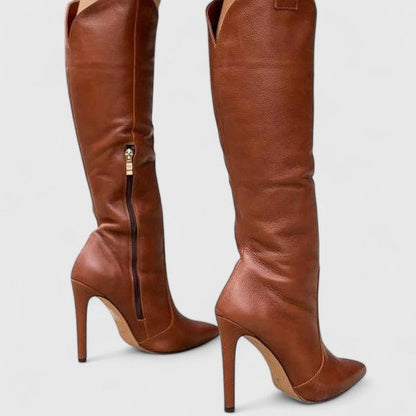 Elegant Ladies Ankle High Heel Boots
