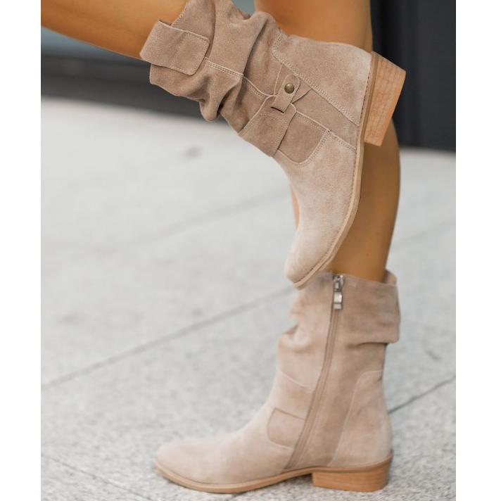 Stylish Ankle Boots with Zip Detail