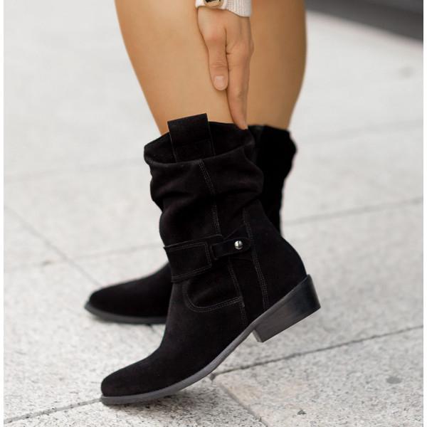 Stylish Ankle Boots with Zip Detail