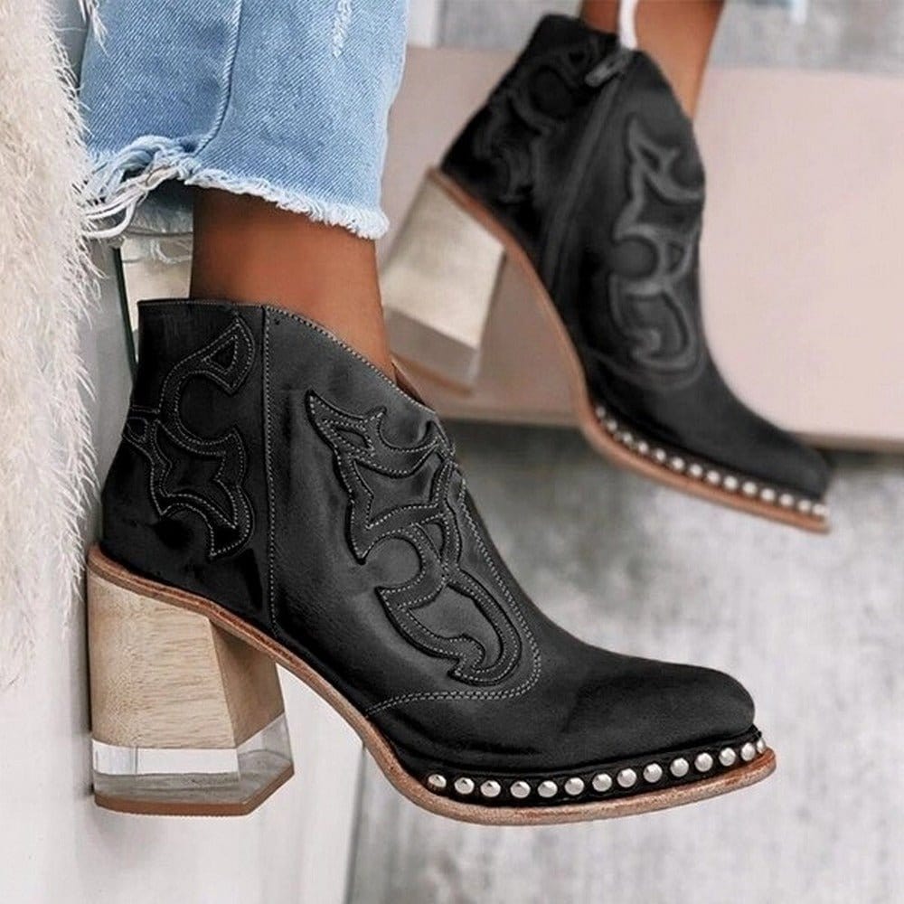 Classic Cowboy Ankle Boots