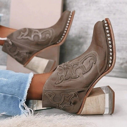 Classic Cowboy Ankle Boots
