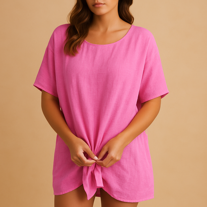 Breathable midi summer dress for women with a flattering fit and lightweight fabric, ideal for vacations, warm days, and summer events.