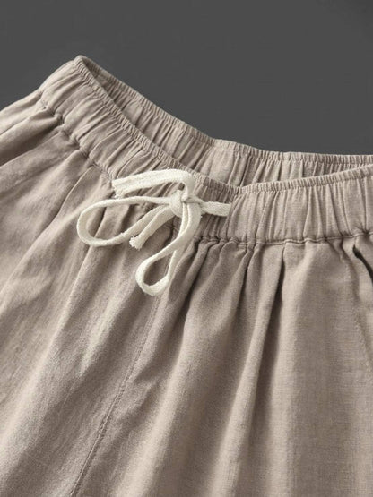 Comfortable Women's Elastic Waist Straight Leg Pants