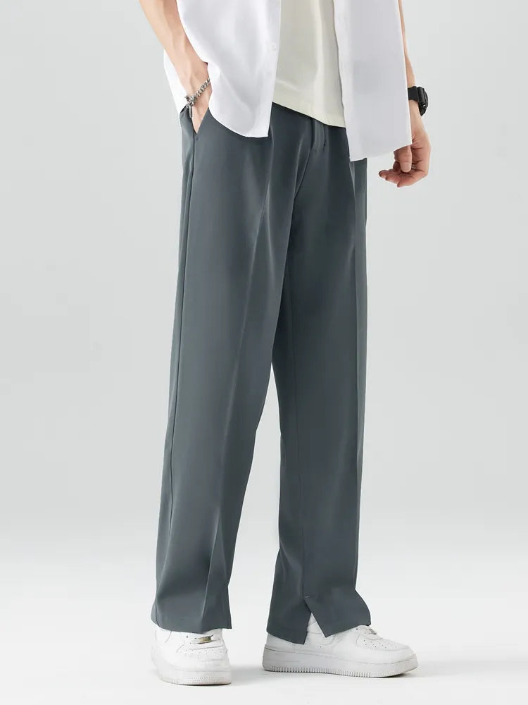 Image of Brent | Men's Wide Leg Chino Trousers