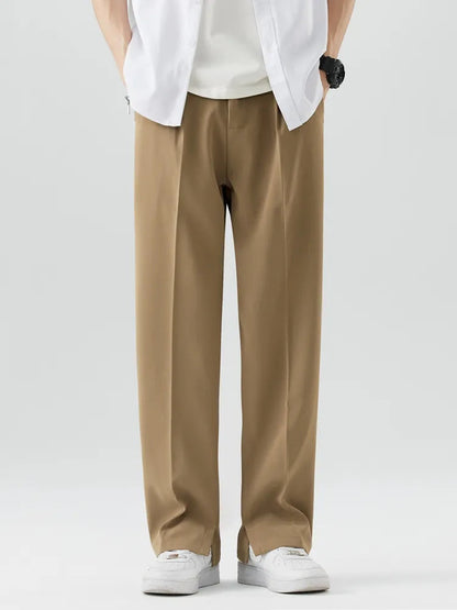 Men's Wide Leg Chino Pants - VibreMode