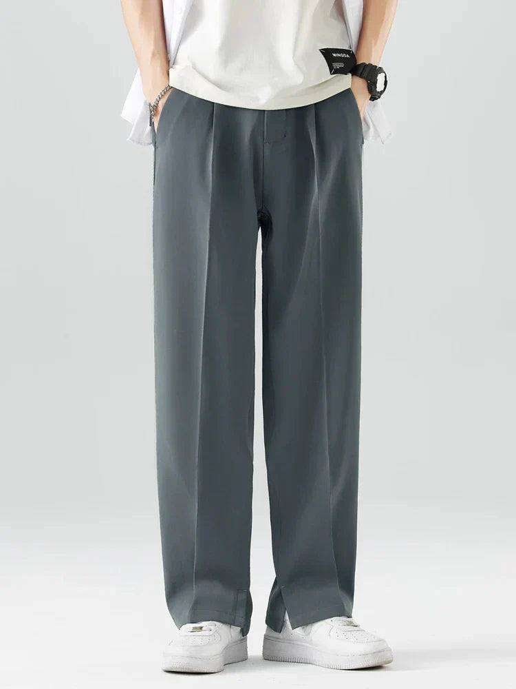 Image of Brent | Men's Wide Leg Chino Trousers