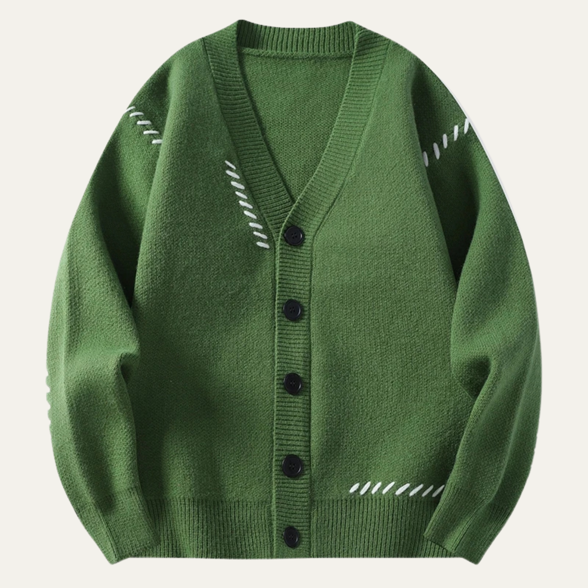 Men's Knitted Cardigan V Neck Button Down