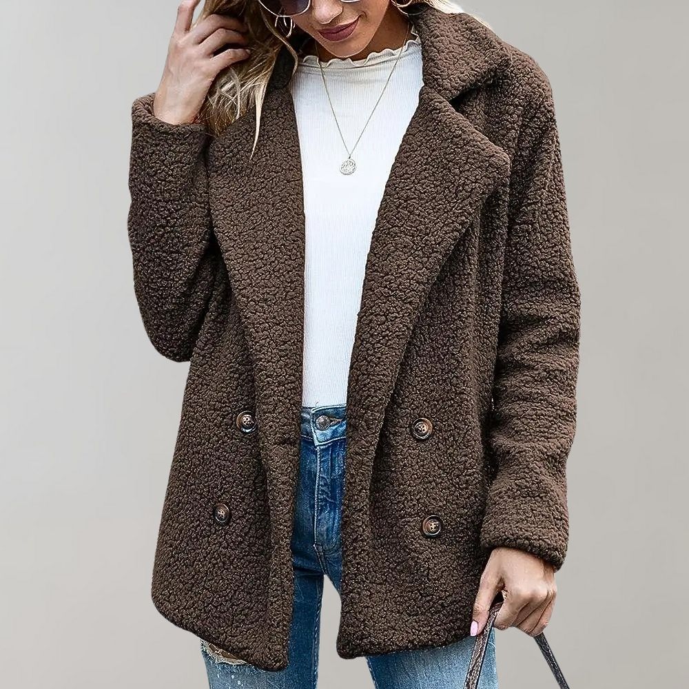 Image of Brianna | Women's Double-Breasted Relaxed Fit Jacket