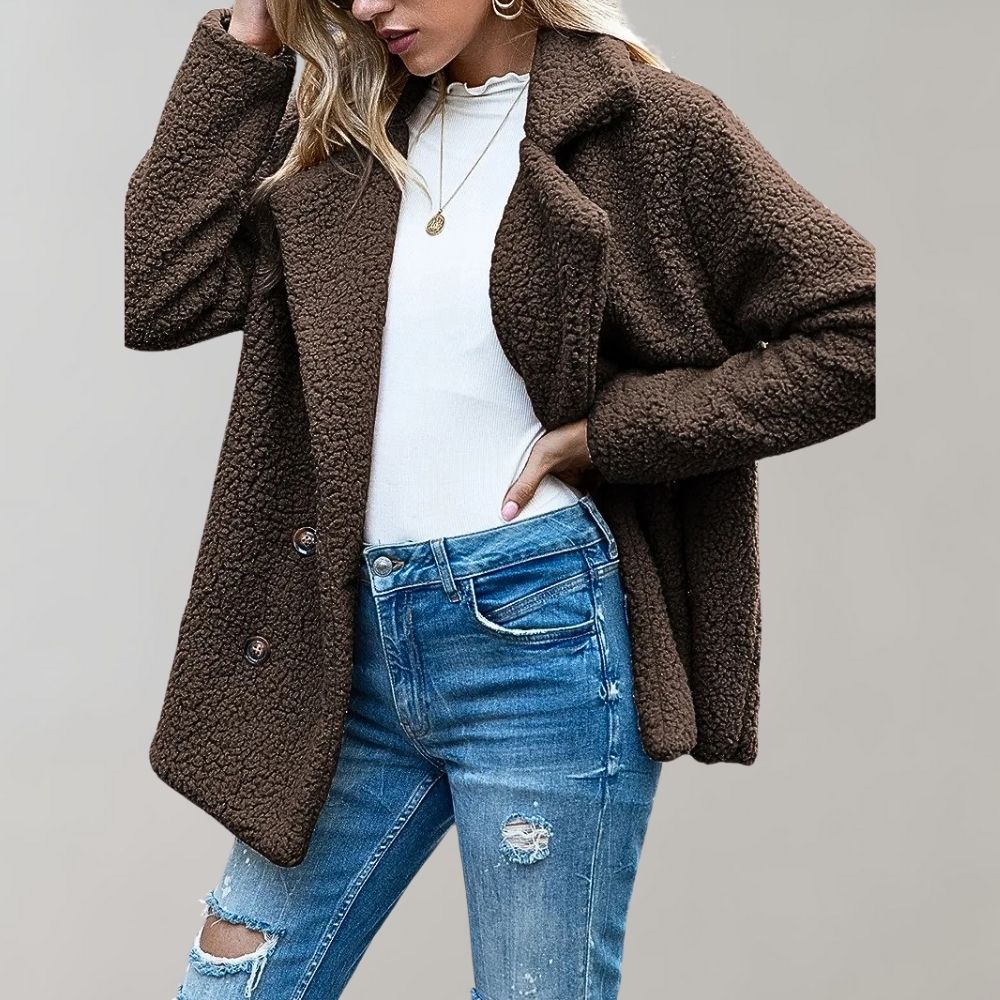 Image of Brianna | Women's Double-Breasted Relaxed Fit Jacket