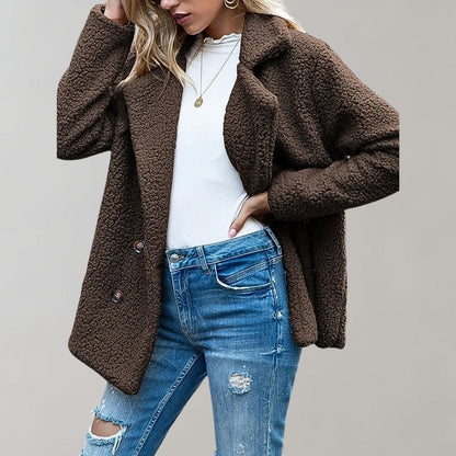 Image of Brianna | Women's Double-Breasted Relaxed Fit Jacket