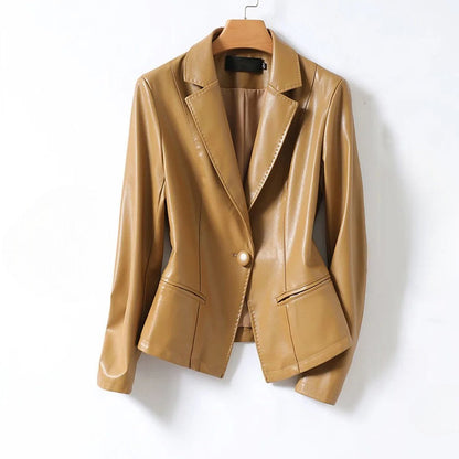 Vera Women's Leather Blazer Lambskin - VibreMode