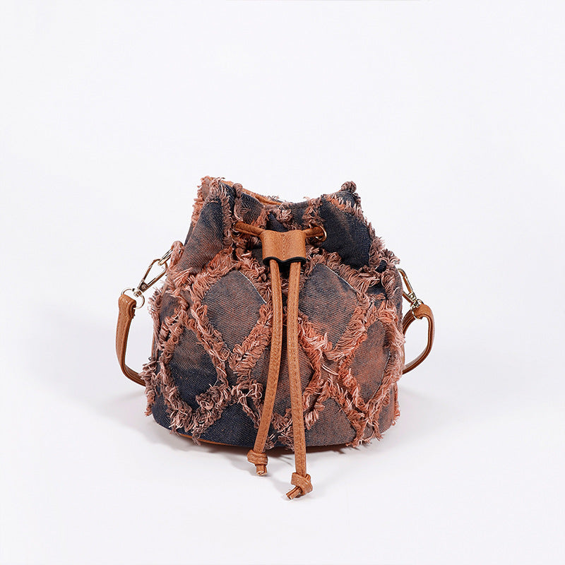 Chrissy Denim Bucket Bag - Jack Hafford