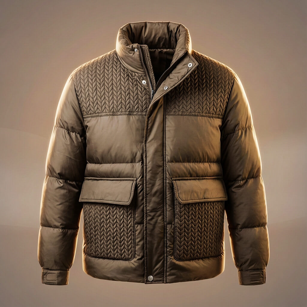 Warm Padded Down Filled Winter Coat