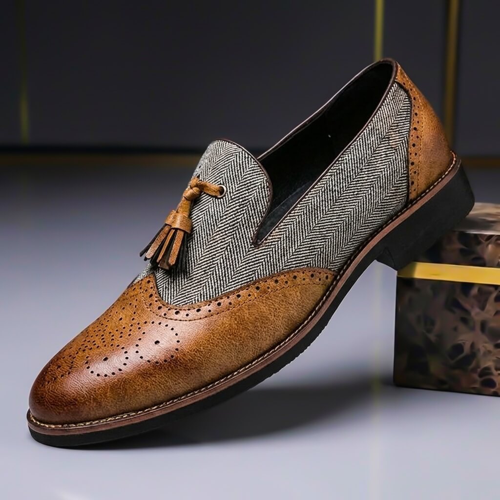 Classic Luxury Leather Slip On Shoes - VibreMode