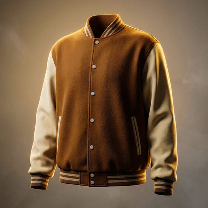 Luxury Wool Pilot Bomber Jacket