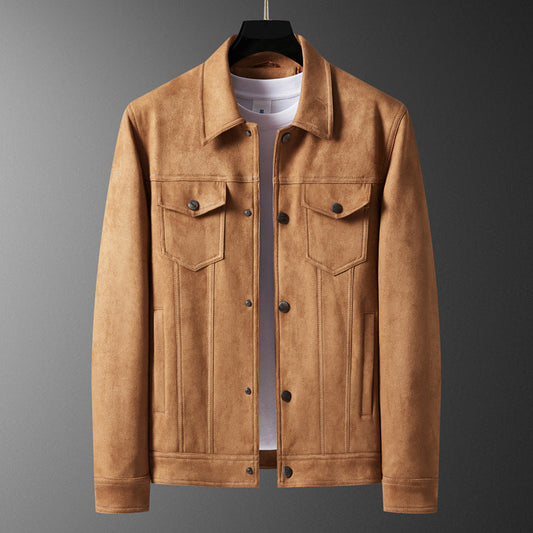Melot Men's Suede Trucker Jacket - VibreMode