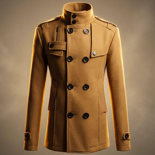 Classic Pure Wool Overcoat - VibreMode