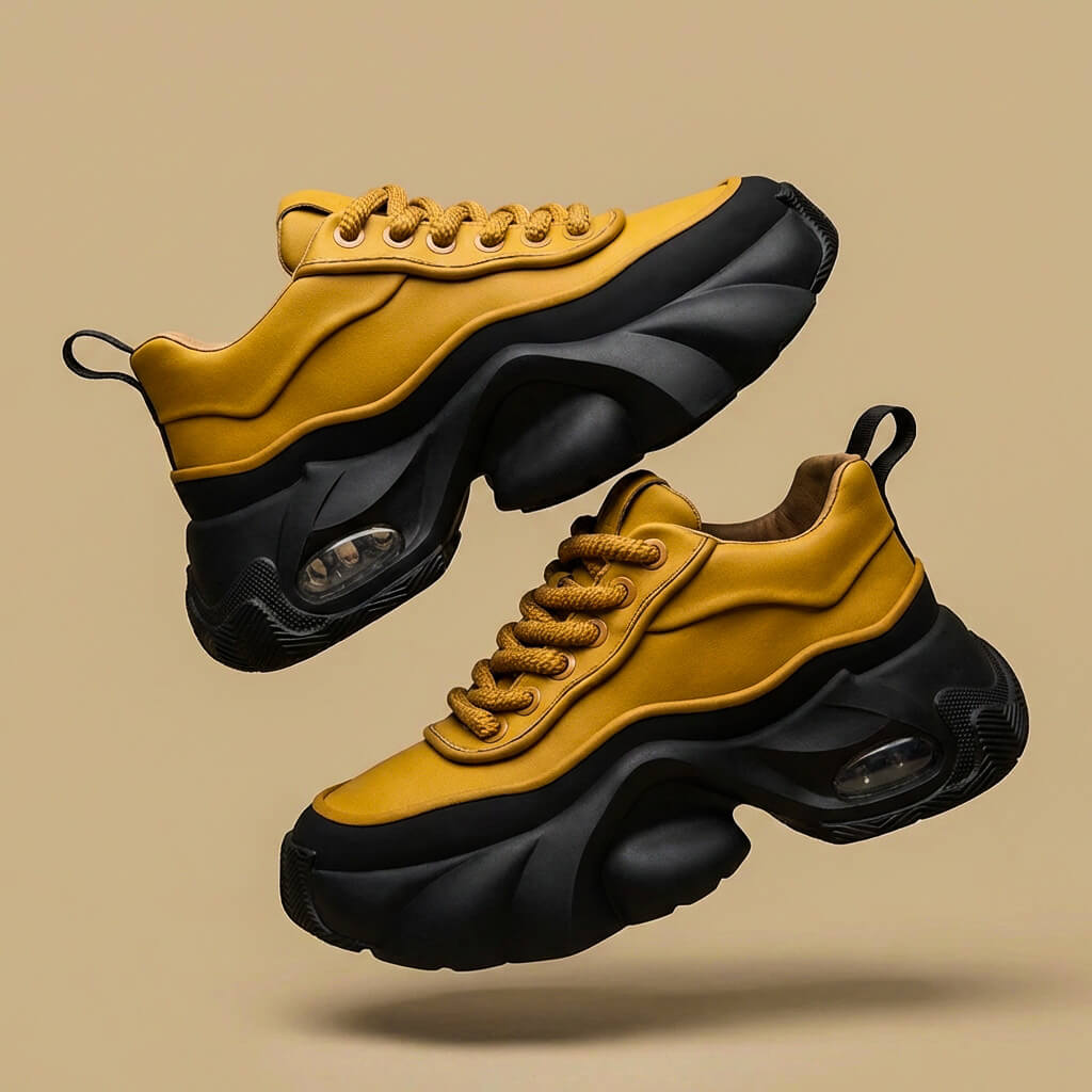 Comfortable Eva Chunky Sole Sneakers - VibreMode