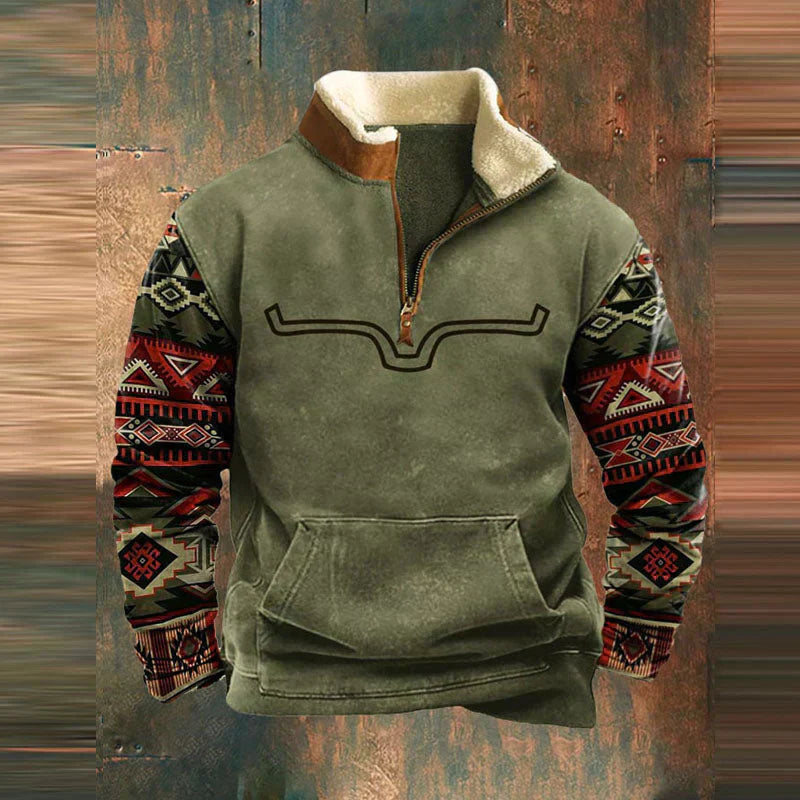 Men's Quarter Zip Pullover Sweater - VibreMode