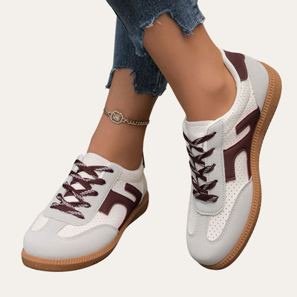 Women's Faux Leather Sneakers Comfortable Stylish