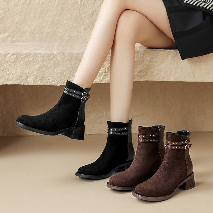 Olivia Suede Ankle Boots - Jack Hafford