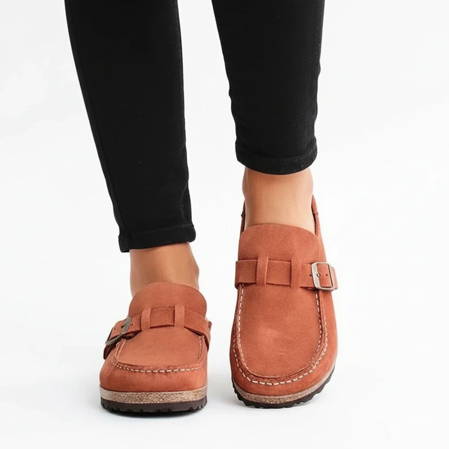 Women's Buckle Mules
