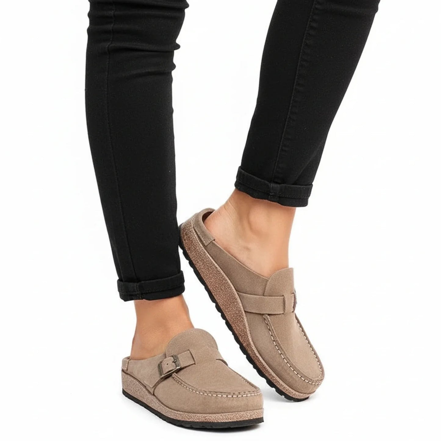 Women's Buckle Mules