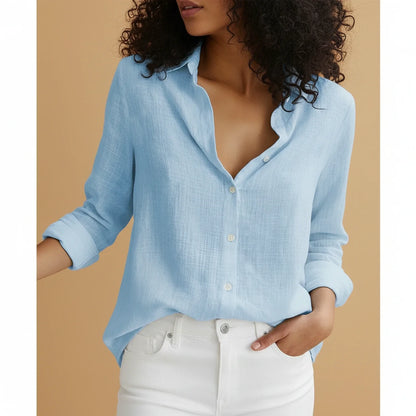 Women's Button Down Long Sleeve Blouse