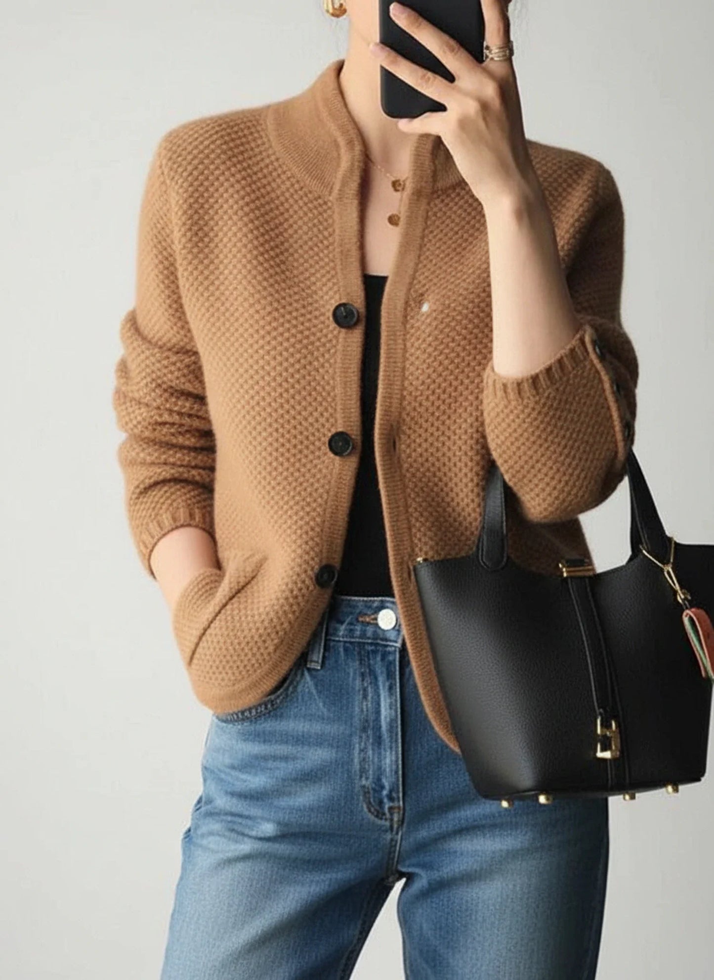 Women's Button Front Cardigan Jacket