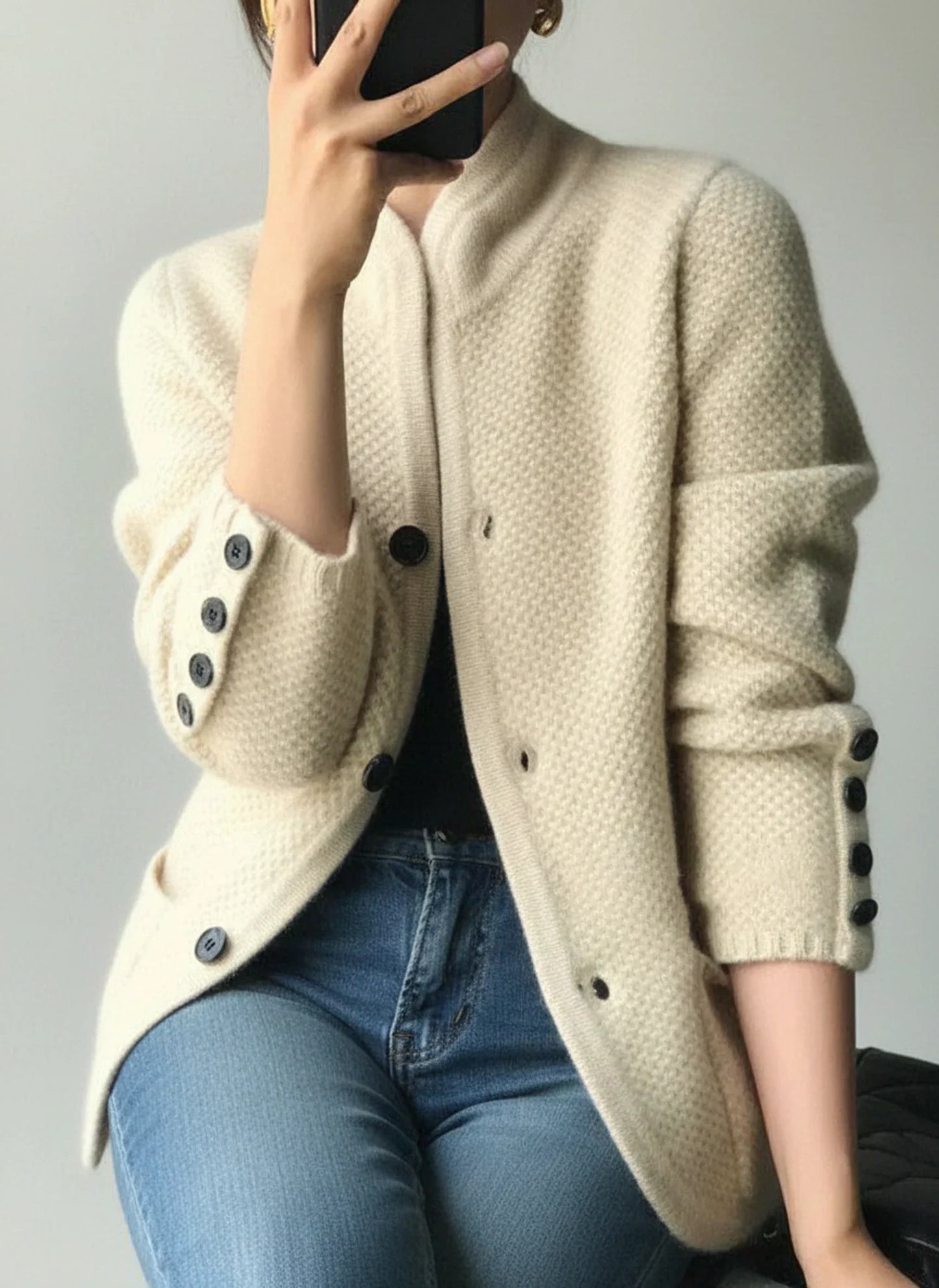 Women's Button Front Cardigan Jacket
