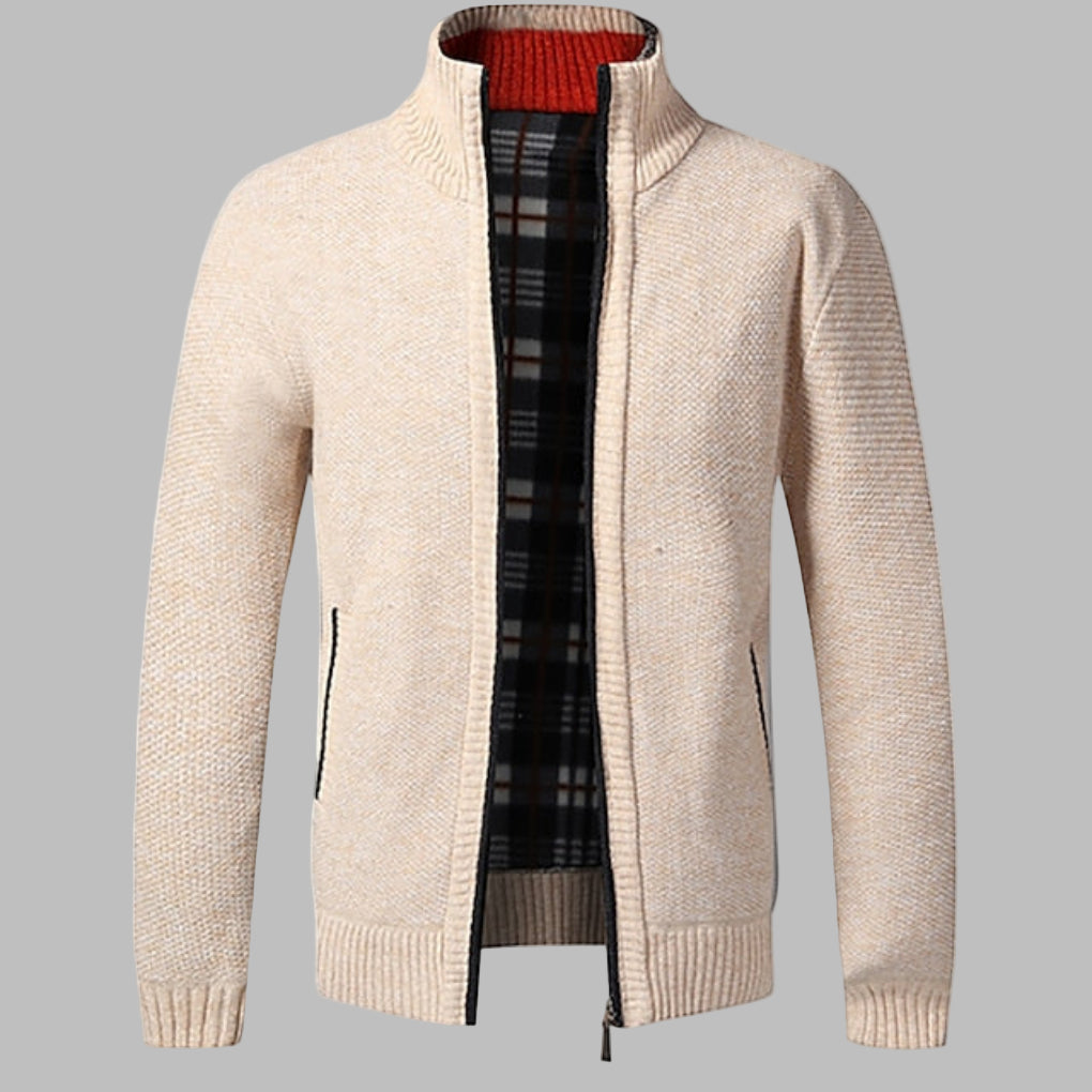 Men's Zipper Knit Sweater
