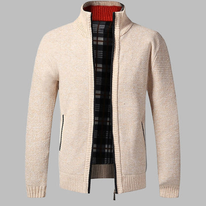 Men's Zipper Knit Sweater