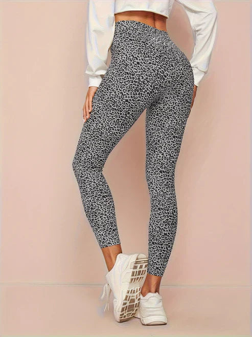 Women's High-Waist Leopard Leggings