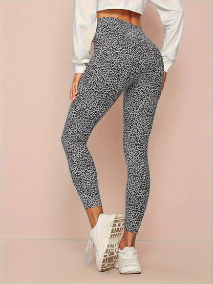 Women's High-Waist Leopard Leggings