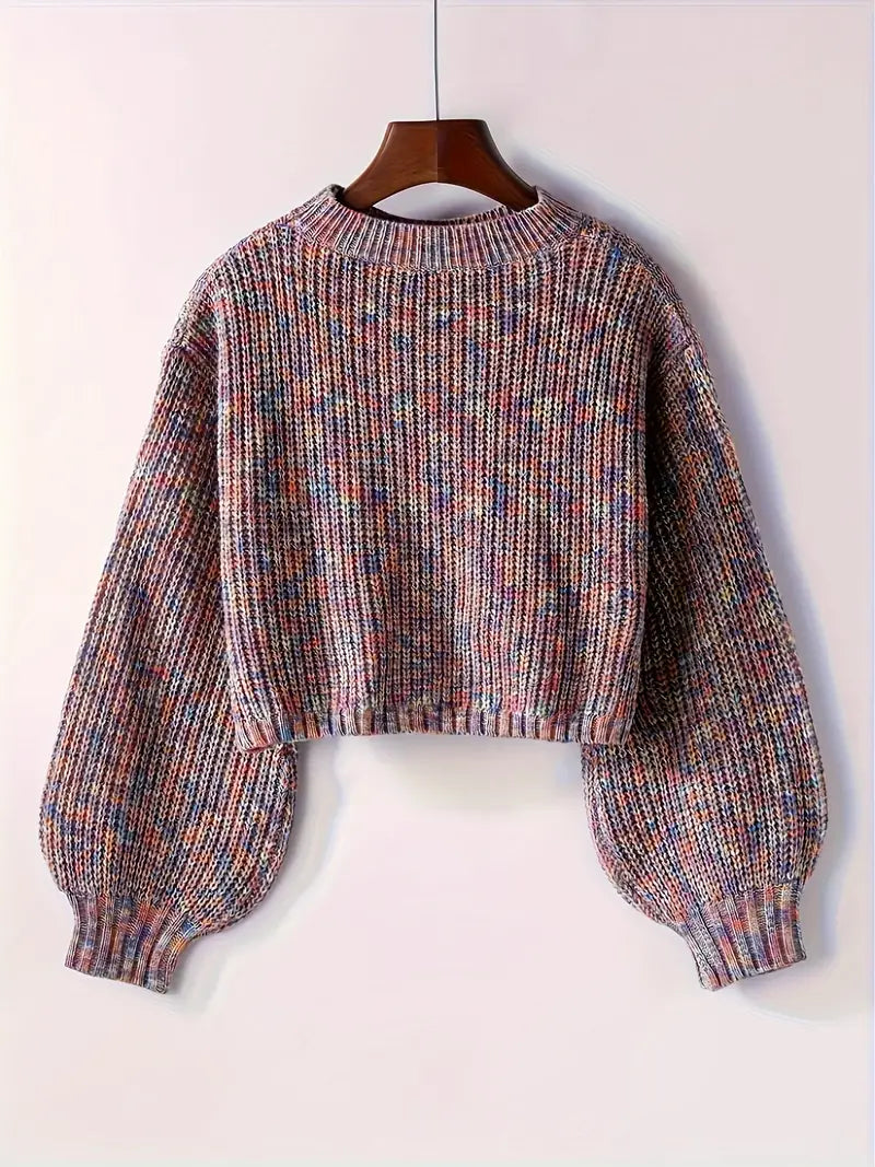 Fashionable Women's Cropped Sweater