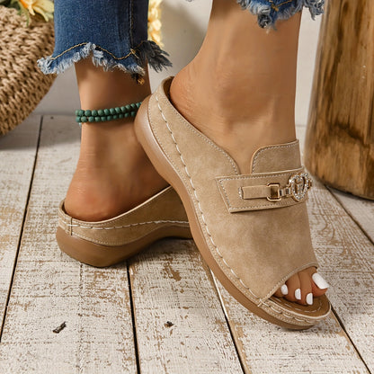Comfortable Women's Slip On Flat Sandals