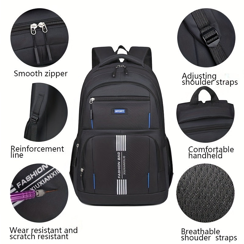 Bennett Men's Leather Backpack Durable Utility