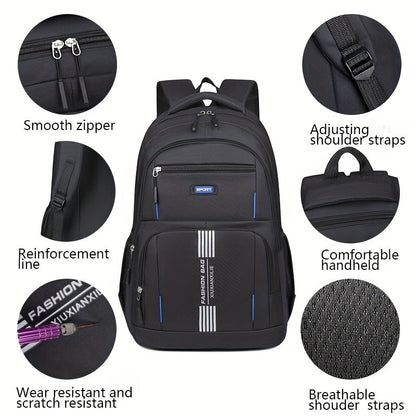 Bennett Men's Leather Backpack Durable Utility